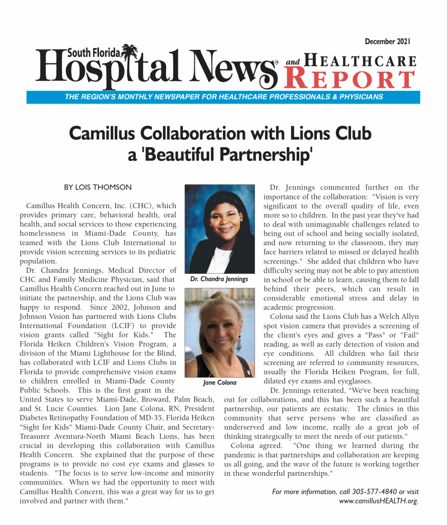 Camillus Collaboration With Lions Club A ‘beautiful Partnership Camillus Health Concern 
